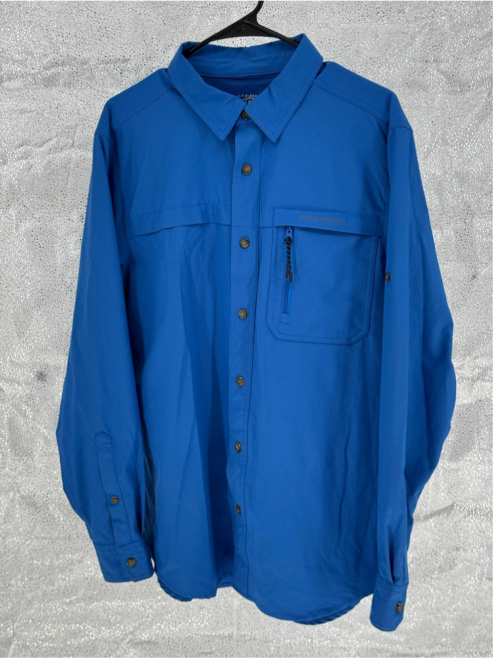 Men's G.H. Bass & Co. Blue Long Sleeve Button Down Shirt Size M